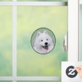 Autocollant Pour Fenêtre Peinture Samoyed - Cute Original Chien Art (Maison)