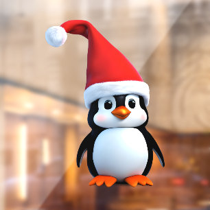 Autocollant Pour Fenêtre Penguin de Noël