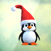 Autocollant Pour Fenêtre Penguin de Noël (Feuille 3)