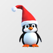 Autocollant Pour Fenêtre Penguin de Noël (Feuille)