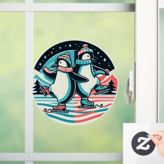 Autocollant Pour Fenêtre Penguin Winter Waltz (Maison)