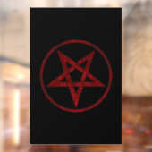 Autocollant Pour Fenêtre Pentagram Red Devil (Feuille 2)