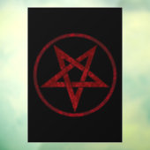 Autocollant Pour Fenêtre Pentagram Red Devil (Feuille 3)