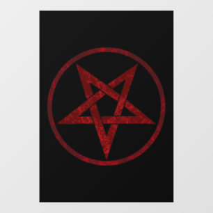 Autocollant Pour Fenêtre Pentagram Red Devil