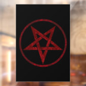 Autocollant Pour Fenêtre Pentagram Red Devil (Feuille 2)