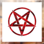 Autocollant Pour Fenêtre Pentagram Red Devil (Feuille 2)