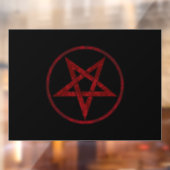 Autocollant Pour Fenêtre Pentagram Red Devil (Feuille 2)