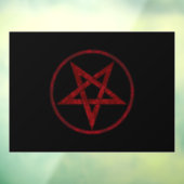 Autocollant Pour Fenêtre Pentagram Red Devil (Feuille 3)