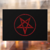 Autocollant Pour Fenêtre Pentagram Red Devil (Feuille 2)