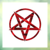 Autocollant Pour Fenêtre Pentagram Red Devil (Feuille 3)
