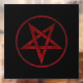 Autocollant Pour Fenêtre Pentagram Red Devil (Feuille 2)