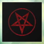 Autocollant Pour Fenêtre Pentagram Red Devil (Feuille 3)