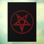 Autocollant Pour Fenêtre Pentagram Red Devil (Feuille 3)