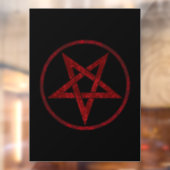 Autocollant Pour Fenêtre Pentagram Red Devil (Feuille 2)