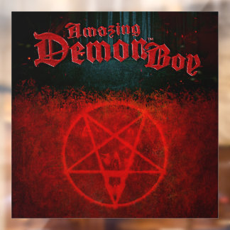 Autocollant Pour Fenêtre Pentagramme Extraordinaire de garçon démon