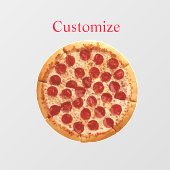 Autocollant Pour Fenêtre Pepperoni Pizza Thunder_Cove (Feuille)