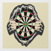 Autocollant Pour Fenêtre Percée vers le Bullseye - Ultimate Dartboard (Feuille)