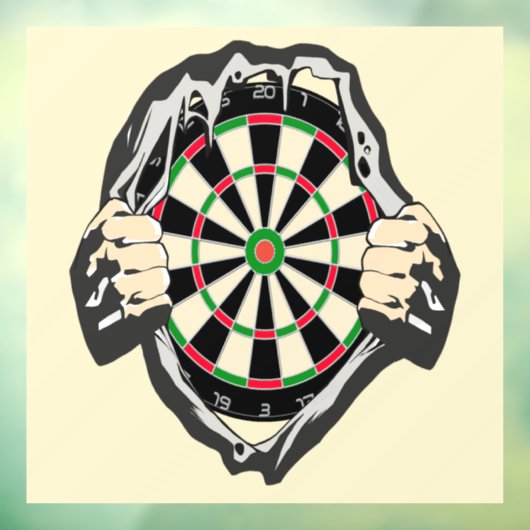 Autocollant Pour Fenêtre Percée vers le Bullseye - Ultimate Dartboard (Feuille 3)