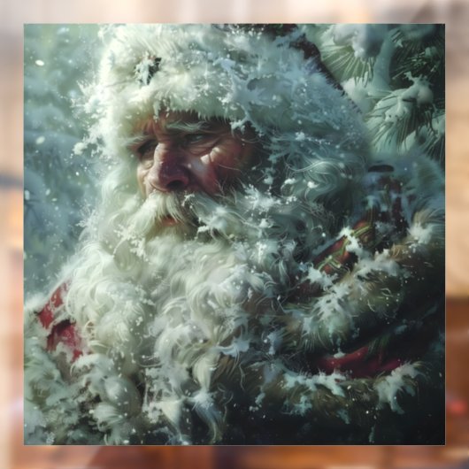 Autocollant Pour Fenêtre Père Noël (Feuille 2)