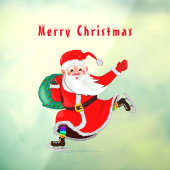 Autocollant Pour Fenêtre Père Noël - Cadeaux pour tous - Joyeux Noël (Feuille 3)