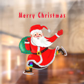 Autocollant Pour Fenêtre Père Noël - Cadeaux pour tous - Joyeux Noël (Feuille 2)