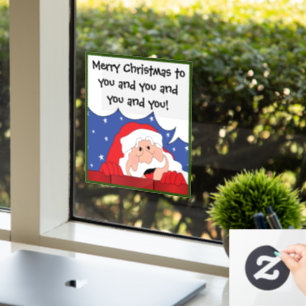 Autocollant Pour Fenêtre Père Noël dit :