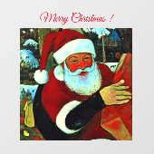 Autocollant Pour Fenêtre Père Noël / Père Noël (Feuille)