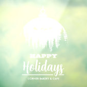 Autocollant Pour Fenêtre Père Noël Sleigh Ornament Joyeuses Fêtes (Feuille 3)