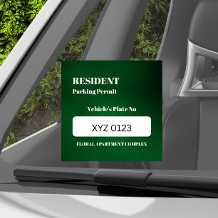 Autocollant Pour Fenêtre Permis de stationnement pour les employés résident