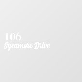 Autocollant Pour Fenêtre Personalized Mailbox Sticker Custom Name Address (Feuille)