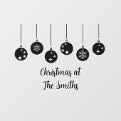 Autocollant Pour Fenêtre Personalized Ornament Christmas Window Cling (Feuille)