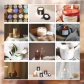 Autocollant Pour Fenêtre Personnalisé 12 Collage Photo Entreprise Chandelle (Feuille 2)