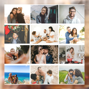 Autocollant Pour Fenêtre Personnalisé 12 Photo Collage Professionnel Person