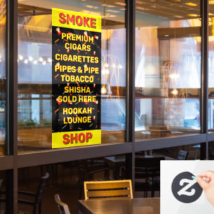 Autocollant Pour Fenêtre Personnaliser Boutique de tabac Cigarettes Cigares