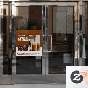 Autocollant Pour Fenêtre Personnaliser Caramel Macchiato Promo Promo Prix R