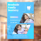 Autocollant Pour Fenêtre Personnaliser Dental Dentist Clinique Image Advert (Feuille 2)