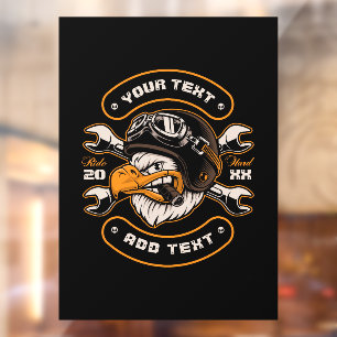 Autocollant Pour Fenêtre Personnaliser Eagle Wrenches Motorcycle Réparation