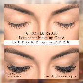 Autocollant Pour Fenêtre Personnaliser Eyelash Extensions Perm Make up MedS (Feuille 2)