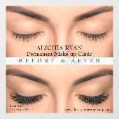 Autocollant Pour Fenêtre Personnaliser Eyelash Extensions Perm Make up MedS (Feuille)