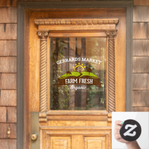 Autocollant Pour Fenêtre Personnaliser Ferme Petite entreprise biologique f