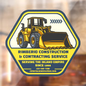 Autocollant Pour Fenêtre Personnaliser Générique Construction Contrat (Feuille 2)