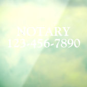 Autocollant Pour Fenêtre Personnaliser Générique Notaire Paralegal Business (Feuille 3)