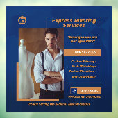 Autocollant Pour Fenêtre Personnaliser Hommes sur mesure Boutique d'affaire (Feuille 3)