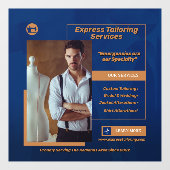 Autocollant Pour Fenêtre Personnaliser Hommes sur mesure Boutique d'affaire (Feuille)