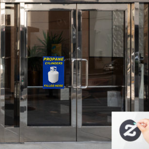 Autocollant Pour Fenêtre Personnaliser la boutique Logo Bouteilles de propa