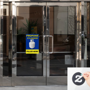 Autocollant Pour Fenêtre Personnaliser la boutique Logo Bouteilles de propa