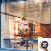 Autocollant Pour Fenêtre Personnaliser la devanture de la boulangerie de cu (Fenêtre de café)