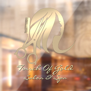 Autocollant Pour Fenêtre Personnaliser la devanture du salon de coiffure et