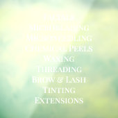 Autocollant Pour Fenêtre Personnaliser la liste des services de base pour l (Feuille 3)