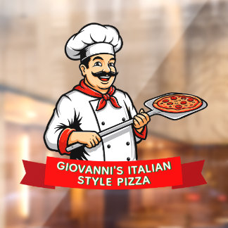 Autocollant Pour Fenêtre Personnaliser la promotion de pizza de style de ch